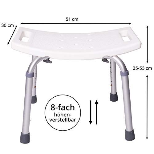 Duschhocker Onvaya Badhocker 150kg Duschsitz und Duschstuhl