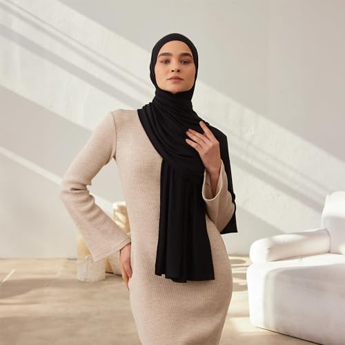 Modest Premium Jersey Hijab | For Muslim Women Head Scarf Wrap Hijabs2