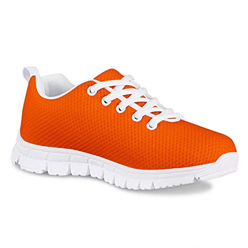 Pinup Angel Orange Cute Kids Athletic Tennis Shoes Ankle-High Fashion Sneaker For Girls Walking Shoes With White Outsole #TOP1