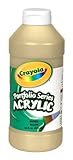 Crayola Portfolio Series 16-Ounce Acrylic Paint Bronze, Yellow, Gold, Pint (20-4016-530)