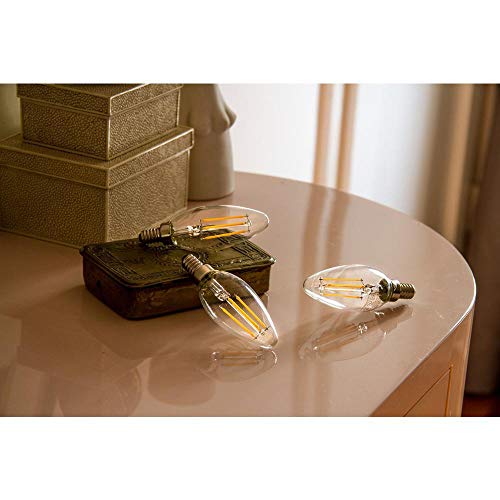 image for EcoSmart 60-Watt Equivalent B11 Dimmable Energy Star Clear Glass Filam