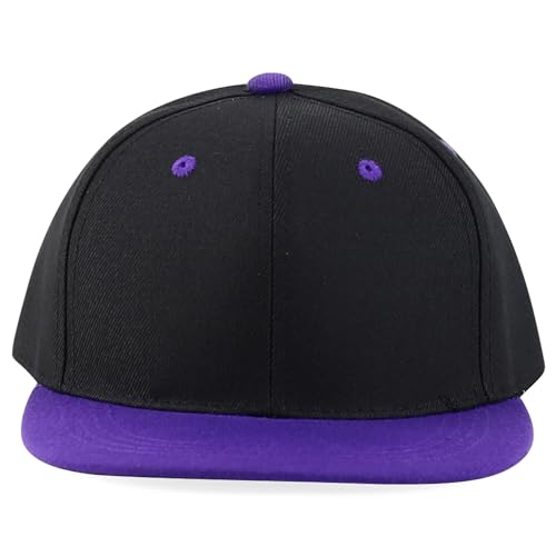 Image of Trendy Apparel Shop Infant to Youth Plain Structured Flatbill Snapback Cap