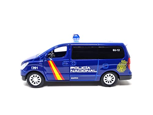 PLAYJOCS GT-8082 FURGÓN POLICÍA Nacional Coche metálico Juguete para niños y coleccionistas.