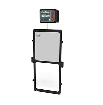 Manna Pro Harris Farms Automated Chicken Coop Door Auto Door with Built-in Timer and Light - Flock Security System