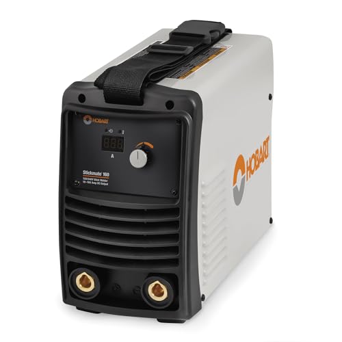 Hobart Stickmate 160 Portable Stick Welder Package 120/240V - Lightweight Welding Machine - DC Stick Welders with Digital Display - Dual Power Arc Welder Machine (500585)