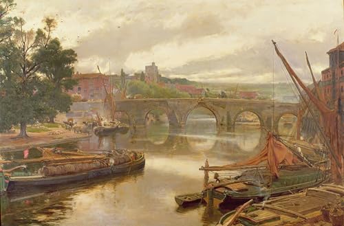 Tableaux Modernes le vieux pont Maidstone par Albert Goodwin 60x90cm