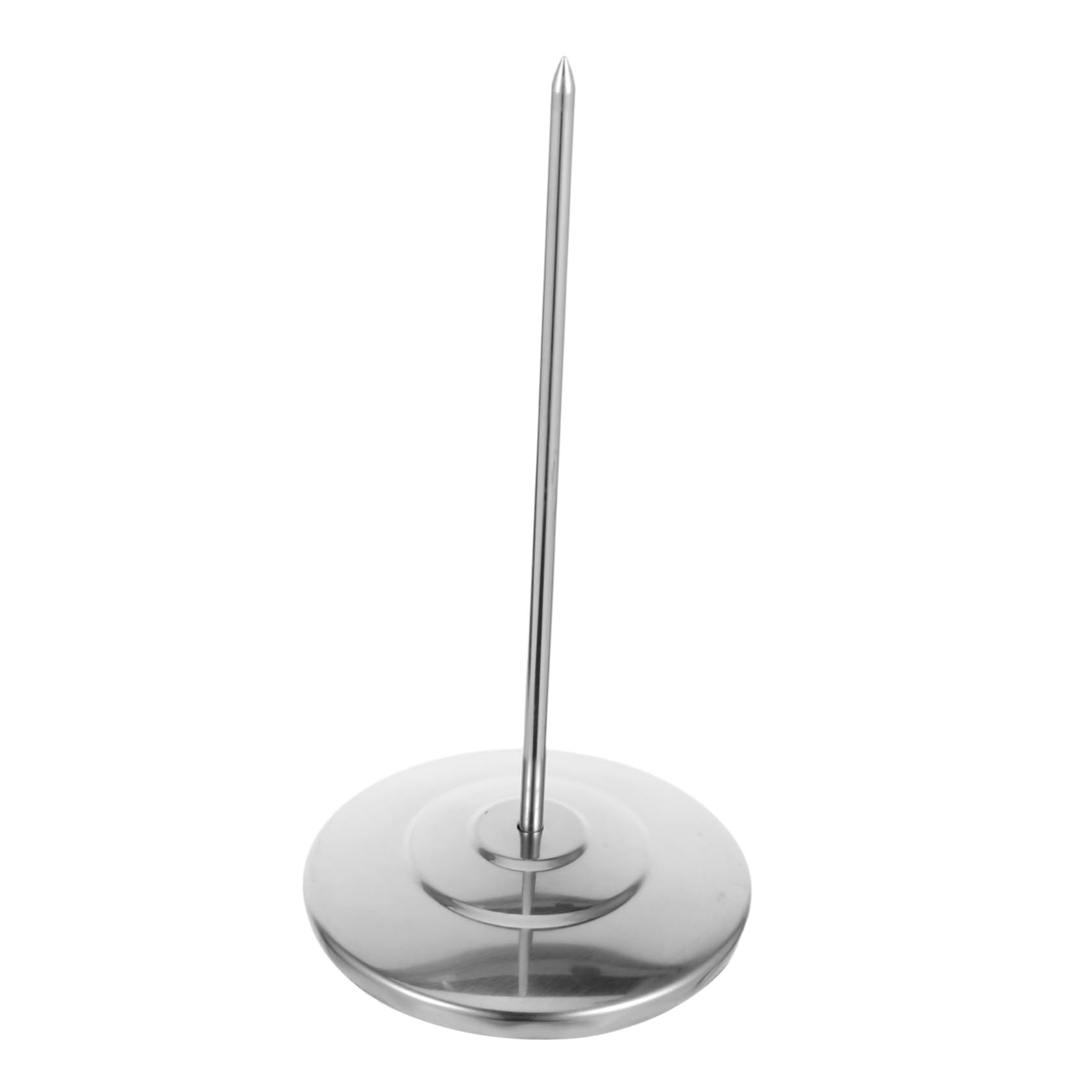 LALAFINA Stainless Steel Receipt Spike Holder Memo Organizer for Restaurant Office Kitchen Hotel Non Slip Base for Stability Easy Paper Insertion Bill Holder for Busy Environments