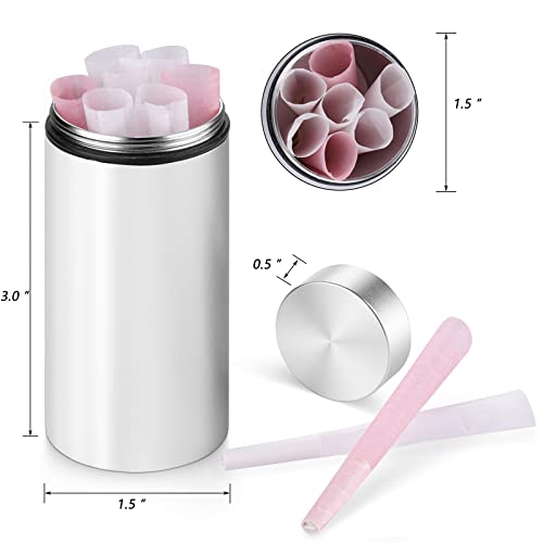 Ozchin Aluminum Storage Jar Portable Airtight Smell Proof Container Bottle Multipurpose Storage Container For Spices, Coffee & Teas 80Ml (Silver&Black) #TOP3