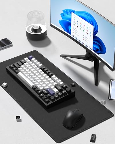 Image of Womier Double Shot PBT Keycaps Set 138 Keys, Cherry Profile Custom Keycaps 60 65 75 100 Percent for 61 /64 /68 /84 /87 /100 /104 /108 Retro Gaming Mechanical Keyboard (Black White2)