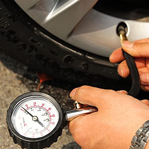 AGAATI Medidor de presión 0-100PSI Coche Camión Auto Motor Neumático Neumático Medidor de presión de Aire Medidor de dial Probador