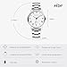 RORIOS Reloj Cuarzo Analógico Cronógrafo Simple Doble o Triple Relojes con Números Digitales y Romanos Clásico Moda Correa de Acero Inoxidable Impermeable Watches Blanco A Imagen de RORIOS Reloj Cuarzo Analógico Cronógrafo Simple Doble o Triple Relojes con Números Digitales y Romanos Clásico Moda Correa de Acero Inoxidable Impermeable Watches Blanco A