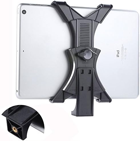 Accessory Basics 7-10" Tablet Holder w/ 1/4-20 Thread & Pistol Grip Tripod fits i Pad Pro 10.5 9.7 Air Mini Galaxy Tab (Smartphone Holder for Galaxy S22 S21 Note Phone 14 13 12 11 PRO MAX)