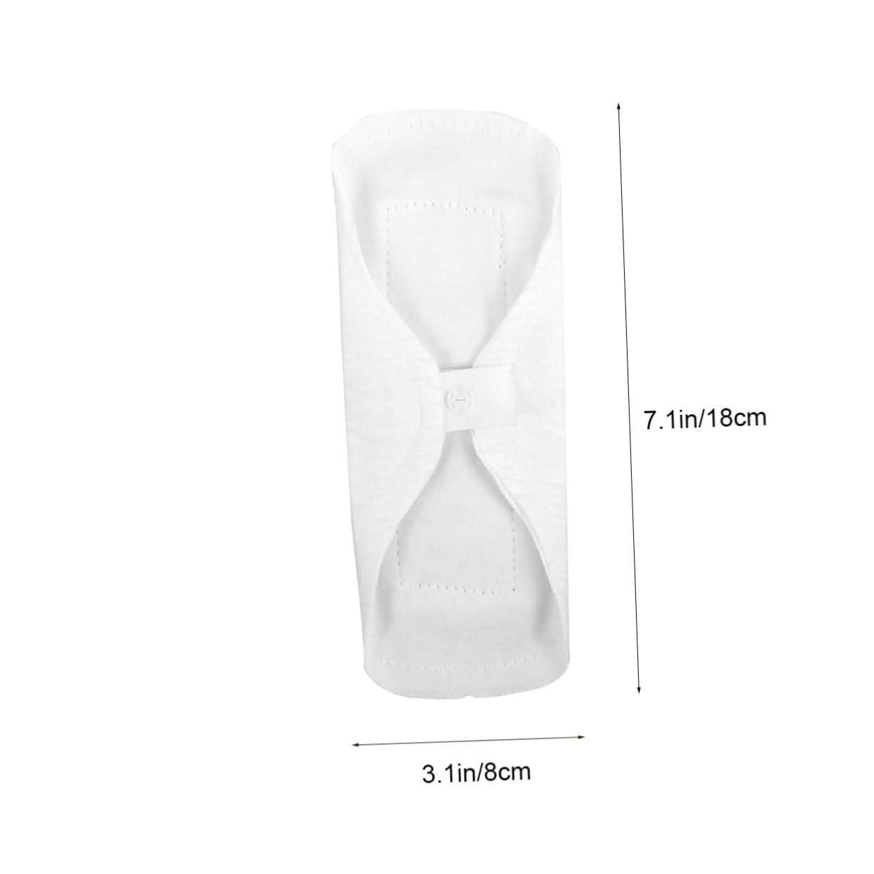 BCOATH 3 Pack Washable Sanitary Napkins Reusable Cotton Pads for Travel Waterproof Menstrual Pads Button for Women