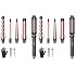 Wavytalk 5 in 1 Curling Wand Set, Multi Curl, Curling Wand Set with Thermal Brush and 4 Interchangeable Ceramic Curling Wand(0.5-1.25), Instant Heat Up Wand Curling Iron (Rose Gold) (Pack of 2)