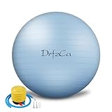 DrfzCa Exercise Ball, Pilates Ball for Pregnancy, Swiss Balance Ball with Pump,Multiple Sizes Stability Ball Chair for Office, Home Gym, Fitness, Workout and Physical Therapy