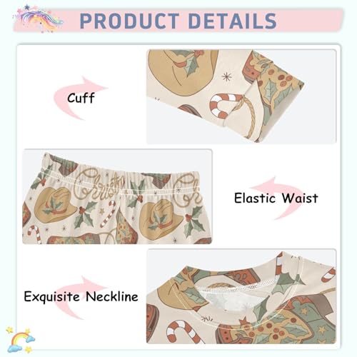 Pajama Sets Long Sleeve Soft Comfy Sleepwear 2 Piece PJS 3-8T4