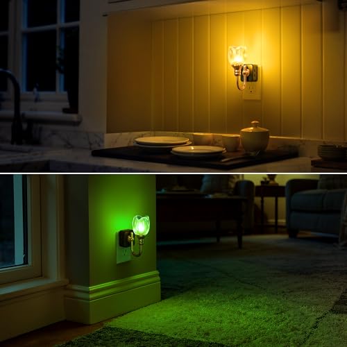 Image of DORESshop Night Light,Tulip Night Lights Plug into Wall 2 Pack
