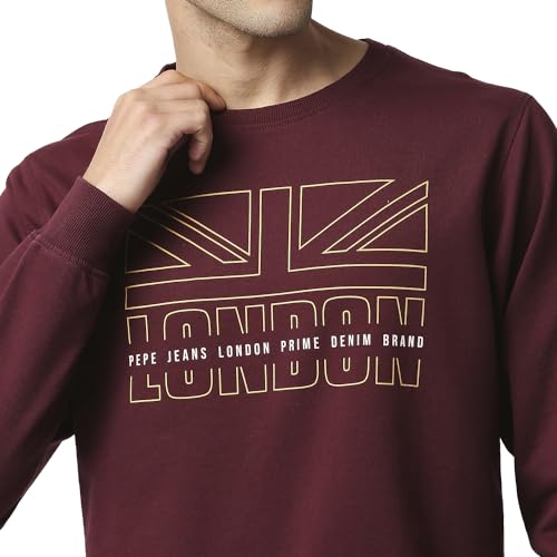 Image of Pepe Jeans Men's Cotton Blend Crew Neck Sweatshirt