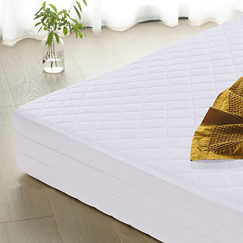 Hombys Air Mattress Pad Queen Size, Soft Quilted Air Mattress Cover, Breathable & Noiseless Mattress Topper With Deep Pocket, Stretches Up To Fits 15-23 Inch #TOP7