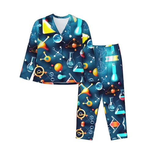 Pyjama imprimé scientifique abstrait EdWal pour retrouver le plaisir d'un sommeil doux