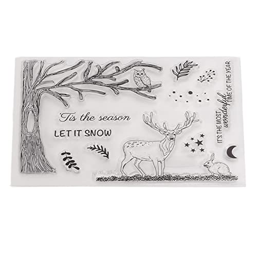 Sellos transparentes, juego de sellos decorativos ligeros de acero al carbono TPR para tarjetas de felicitación de bricolaje Cover