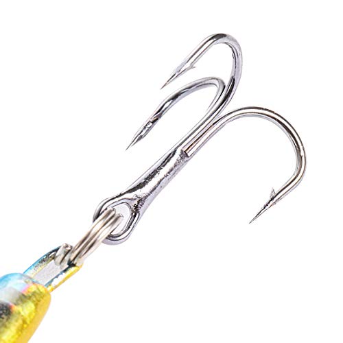 TUXIBIN 5 stks harde metalen Vissen Lokt Aas Vislepels Zinken Metalen Lepels Pailletten Aas Metalen Bas Harde Lepel Aas Jig Lokken Kunstmatige Haak Lokt Pak 12g* 5 stks TXB5-5 - Image 5