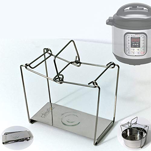 Dubbas - Stainless Steel Multipurpose Trivet/Sling for Instant Pot/Pressure Cookers w/Easy Lift Interlocking Handle