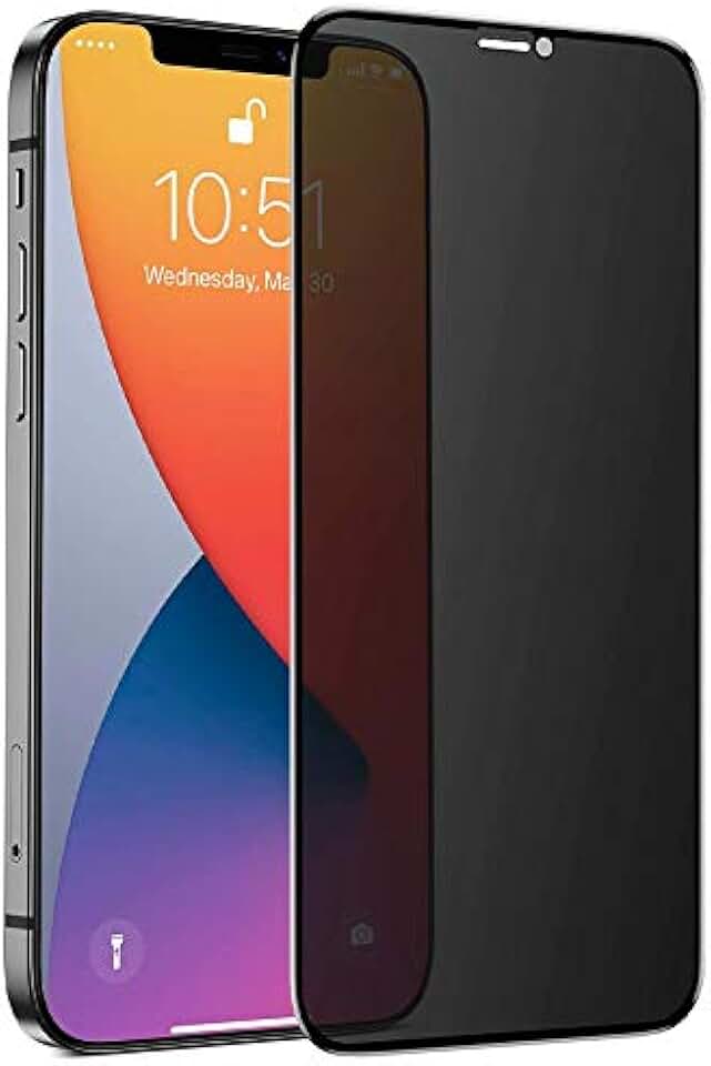 Película de Vidro 3D Tela Toda Privacidade Anti Espião iPhone 12 (iPhone 12 Pro Max)