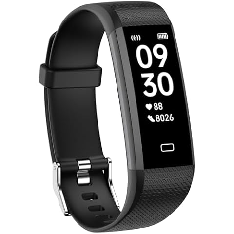 LIVIKEY Fitness Tracker Watch with Heart Rate Monitor, Step Counter Activity Tracker with Pedometer & Sleep Monitor, Calories, Step Tracking for Women Men Compatible with Android iOS Cover