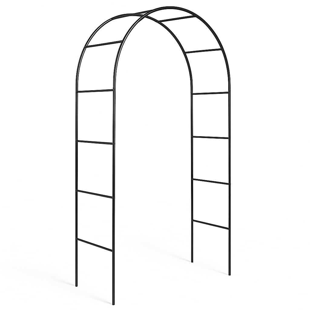 Garden Arch Metal Frame for Climbing Plants and Roses, Indoor Outdoor Wedding Decorations, Steel Construction