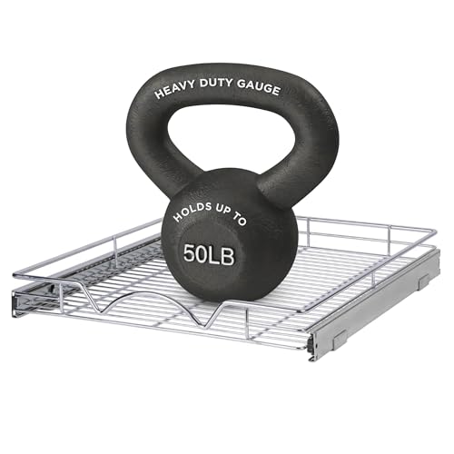 HOLDN’ STORAGE Pull Out Cabinet Organizer, Heavy Duty Caddy w/Lif...