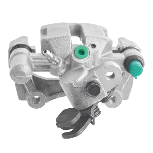 Image of Detroit Axle - Rear Left Brake Caliper for 1995-1998 Mazda Protege, Driver Side Disc Brake Caliper with Bracket 1996 1997 Replacement