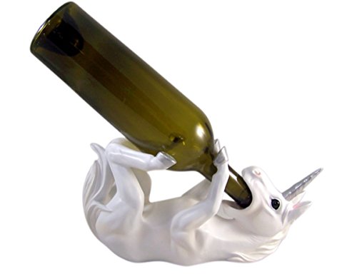 Wine of Purity White Unicorn Decorative Wine Bottle Holder Fantasy Kitchen Décor