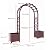 Garden Arch Pergola with Integrated Planters, Outdoor Wooden Rose Arch with Side Flower Boxes, Garden Arbor Trellis Archway Trellis Arch for Gardening Climbing Vines(97" Height)