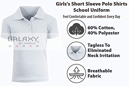Girl's Short Sleeve Polo Pique Shirt2