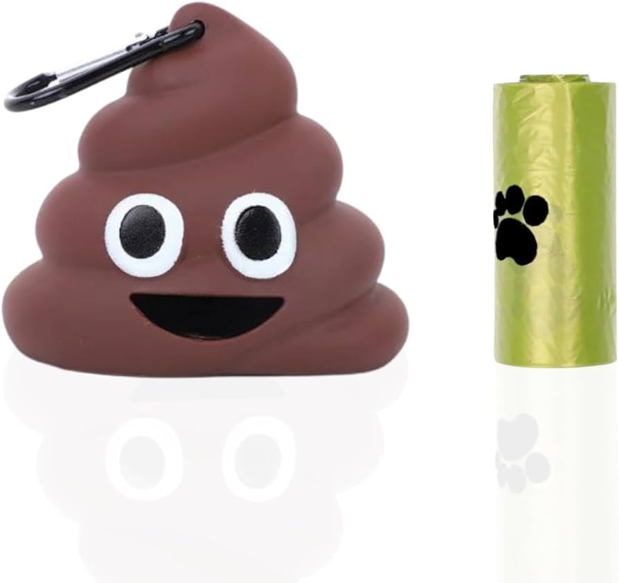 CZA Funny Dog Poop Bag Holder: Your Dog's #2 Sidekick + FREE Earth-Friendly Poop Bags for Guilt-Free Cleanup!