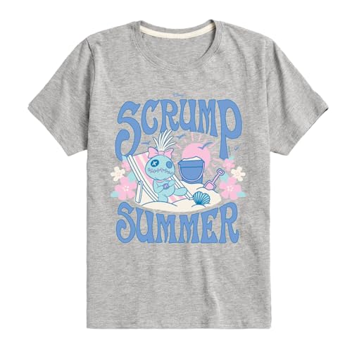 Disney Lilo and Stitch - Scrump Summer -Toddler and Youth Short Sleeve Graphic T-Shirt