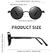 GYsnail Make the world clear Polarized Steampunk Sunglasses, Round Lennon Shades for Outdoor Activities, Fashion Cool Eyewear