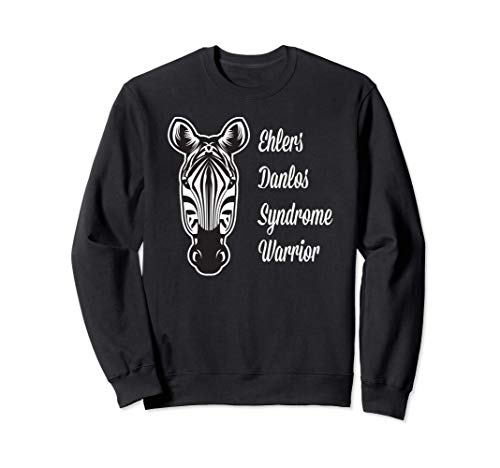 EDS Warrior - Ehlers Danlos Syndrome Awareness - Zebra Sweatshirt