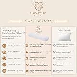 HerComfort Pillows Poduszka Obciążeniowa dla Dorosłych 3 KG | 104 * 30 CM | Śpij Lepiej & Poczuj Spokój | Weighted Body Pillow | Na Każdy Sezon | Poduszka do Przytulania dla Dorosłych