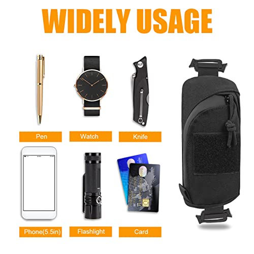 Hlily Mochila Acessório Alça de Ombro Bolsa Molle, Bolsa Molle Multifuncional EDC Bolsos para cinto,