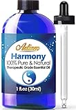Artizen Harmony Blend Essential Oil (100% PURE & NATURAL - UNDILUTED) Therapeutic Grade - Huge 1oz Bottle - Blended W/ Cedarwood, Chamomile, Clary Sage, Geranium, Lavender, Marjoram & Rosemary