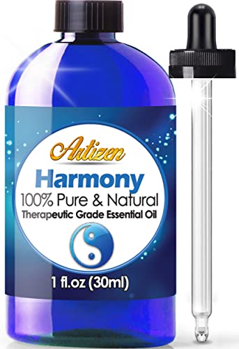 Artizen Harmony Blend Essential Oil (100% Pure & Natural - UNDILUTED) Therapeutic Grade - Huge 1oz Bottle - Blended W/Lemon Eucalyptus, Lavender, Clove Leaf, Eucalyptus, & Cypress