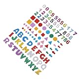 Faciles à appliquer : les autocollants sont dotés d’un dos auto-adhésif, ce qui permet de les coller facilement sur des livres, des jouets ou des murs sans aucun problème. lettres à paillettes, grands autocollants lettres à paillettes