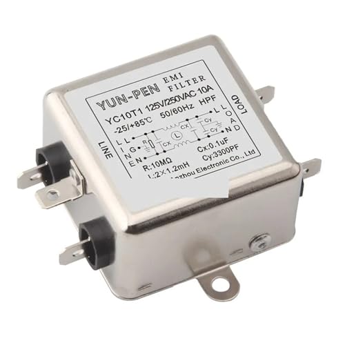 Filtro de potencia EMI YC10T1 para purificar la corriente en laboratorios y talleres