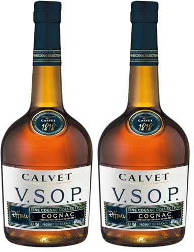 Calvet - Cognac VSOP, Fine Cognac Collection (1 x 0,7L) (Packung mit 2)