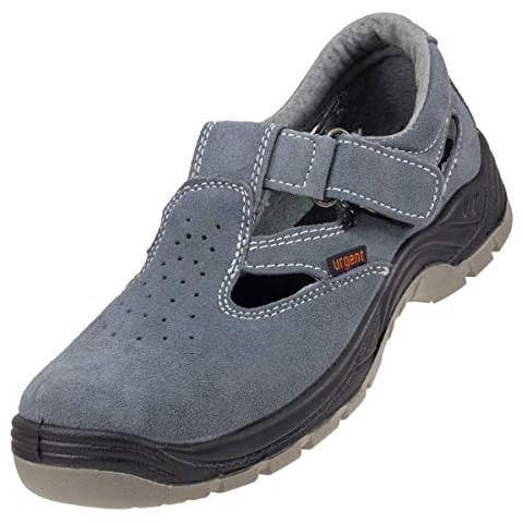 Lightweight Safety Sandals Grey Anti Static Slip Resistant Steel Toe Cap 302S1 (UK11 - EU46) Cover