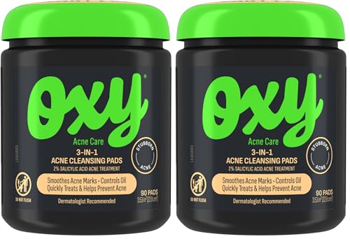 Oxy Maximum Action 3-In-1 Treatment Pads, 90 Count, Packaging may vary (Pack of 2)