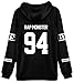 Produktbild ShallGood Damen Mode Tops Druck Cropped Pullover Kapuzenpullover Crew Neck Langarm Kapuzenpullis Kapuze Sweatshirt Tops Bluse Kapuzen Jumper Rap MONSTER-94 Weiß DE 34