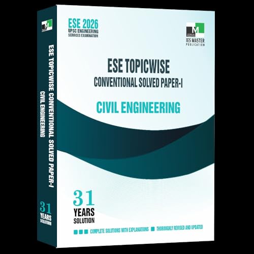 Image of ESE 2026 Mains - Civil Engineering - ESE Topicwise Conventional Solved Paper - 1 | 31 Years Solution - IES Master Publication - New Edition